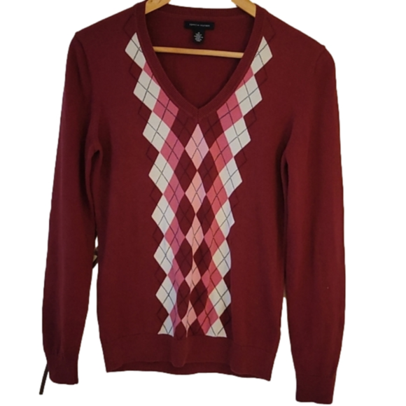 Tommy Hilfiger Sweaters - V-NECK WINE RED SWEATER
